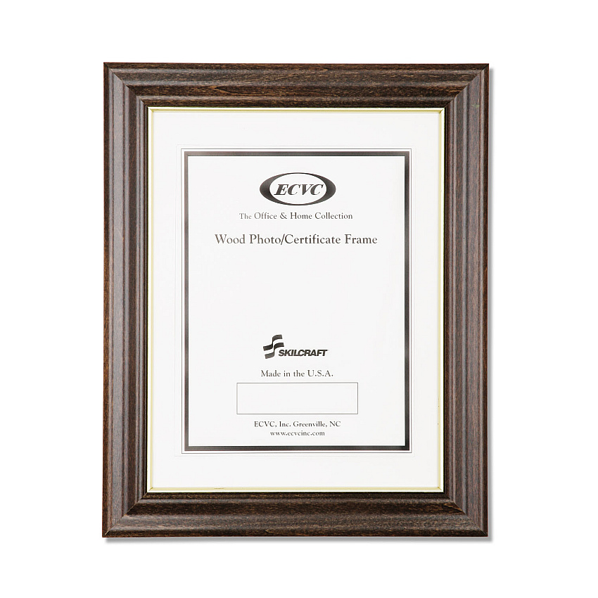 AbilityOne 7105013579979 SKILCRAFT Style G Cherry Frame, Wood, 8.5 x 11, 12/Box