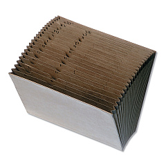 AbilityOne 7520002861722 SKILCRAFT Expanding File A-Z, 15" Expansion, 21 Sections, 2/5-Cut Tabs, Letter Size, Brown