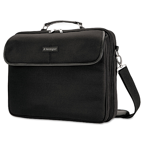 Kensington Simply Portable 30 Laptop Case, Fits Devices Up to 15.6", Polyester, 15.75 x 3 x 13.5, Black (62560)