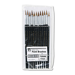 Charles Leonard Artist Brush, Size 8, Camel Hair, Round Profile, 12/Pack (73508)
