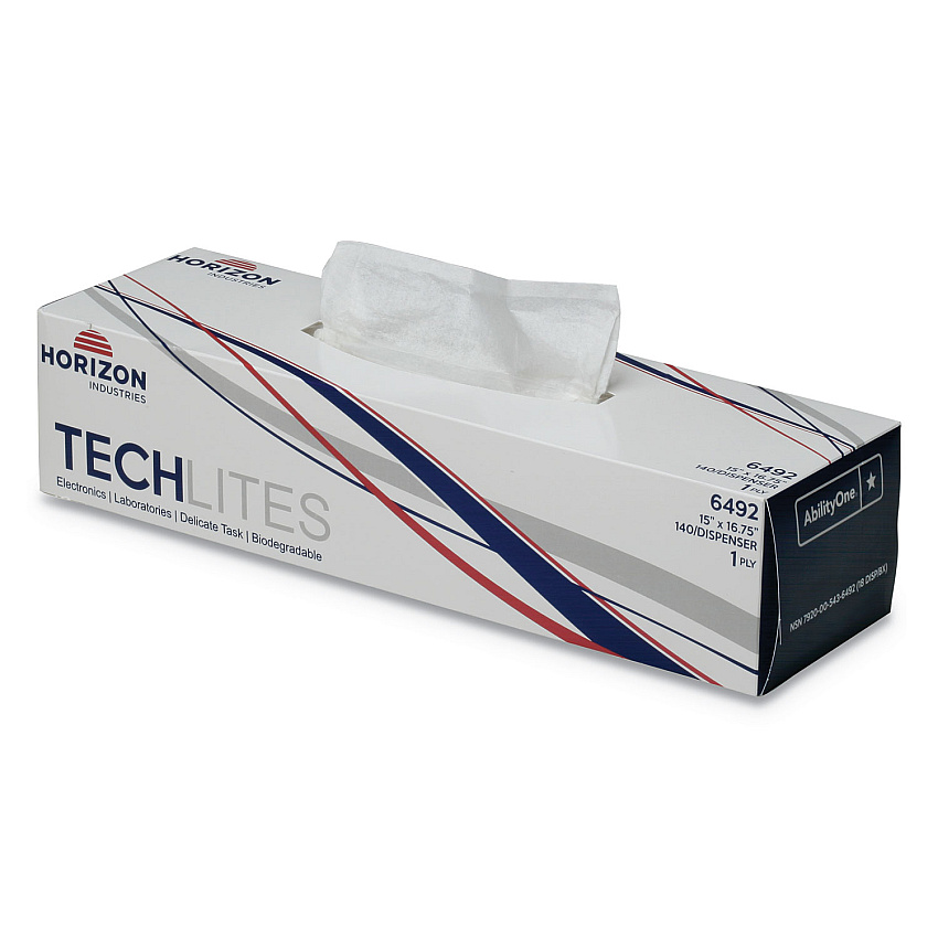 AbilityOne 7920005436492, SKILCRAFT, Wiping Towels, 15.25 x 16 .5, 140/Dispenser, 18/Carton
