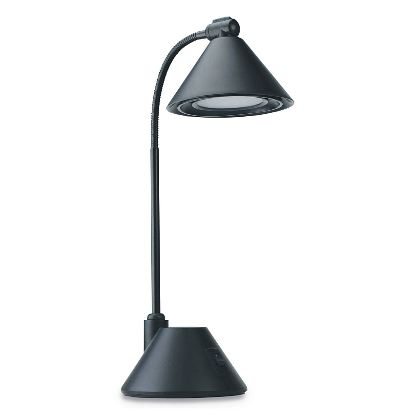 Alera LED Task Lamp, 5.38"w x 9.88"d x 17"h, Black (ALELED931B)