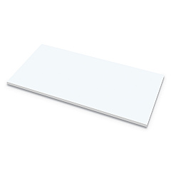 Fellowes Levado Laminate Table Top, 48" x 24" x , White (9649101)
