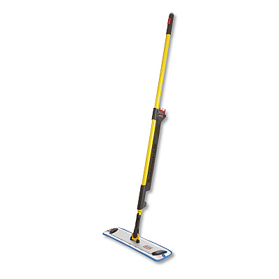 Rubbermaid Commercial HYGEN Pulse Microfiber Spray Mop System, 17" Wide Microfiber Head, 52" Yellow Plastic Handle (1835528)