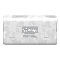 Kleenex Premiere Folded Towels, 9.4 x 12,4, White, 120/Pack, 25 Packs/Carton (13254)