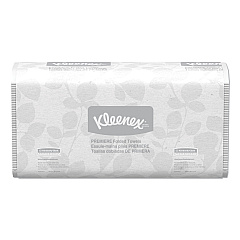 Kleenex Premiere Folded Towels, 9.4 x 12,4, White, 120/Pack, 25 Packs/Carton (13254)