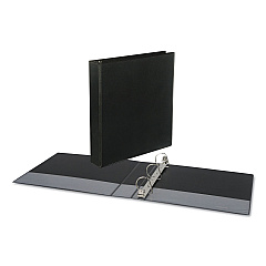 Universal Slant-Ring View Binder, 3 Rings, 1.5" Capacity, 11 x 8.5, Black (UNV20743)