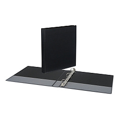 Universal Slant-Ring View Binder, 3 Rings, 1" Capacity, 11 x 8.5, Black (UNV20741)