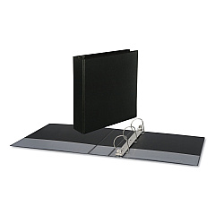 Universal Slant-Ring View Binder, 3 Rings, 2" Capacity, 11 x 8.5, Black (UNV20745)
