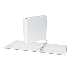 Universal Slant-Ring View Binder, 3 Rings, 2" Capacity, 11 x 8.5, White (UNV20746)