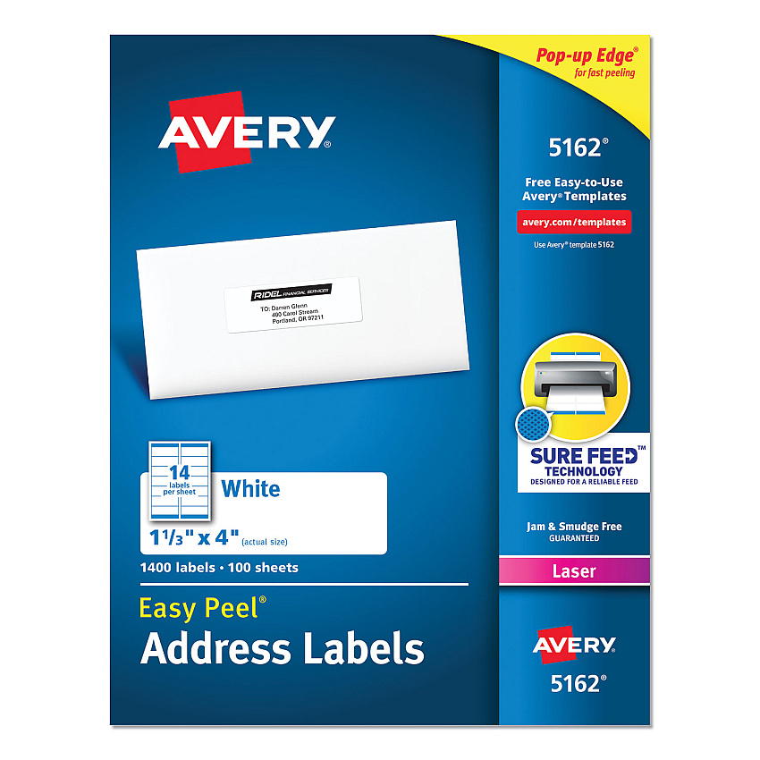 Avery 5162 Labels