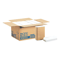 Georgia Pacific Professional Pacific Blue Basic C-Fold Paper Towels, 10.1 x 13.2, White, 240/Pack, 10 Packs/Carton (20603)