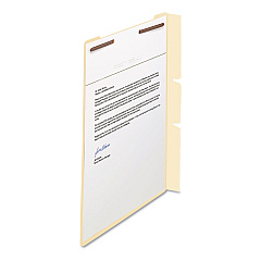 Smead Self-Adhesive Folder Dividers for Top/End Tab Folders with 2-Prong Fasteners, Letter Size, Manila, 100/Box (68027)