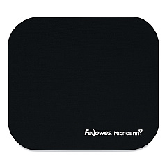 Fellowes Mouse Pad with Microban Protection, 9 x 8, Black (5933901)