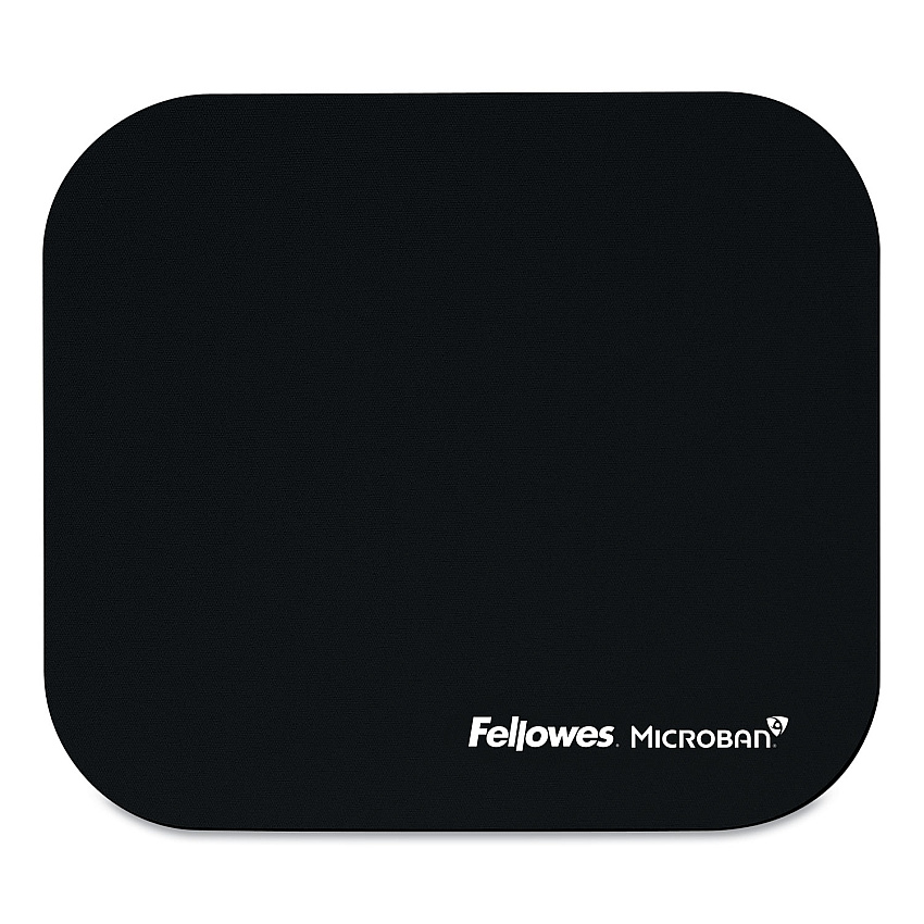 Fellowes Mouse Pad with Microban Protection, 9 x 8, Black (5933901)