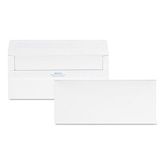 Quality Park Redi-Seal Envelope, #10, Commercial Flap, Redi-Seal Closure, 4.13 x 9.5, White, 500/Box (11118)