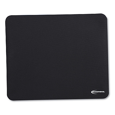 Innovera Latex-Free Mouse Pad, 9 x 7.5, Black (IVR52448)