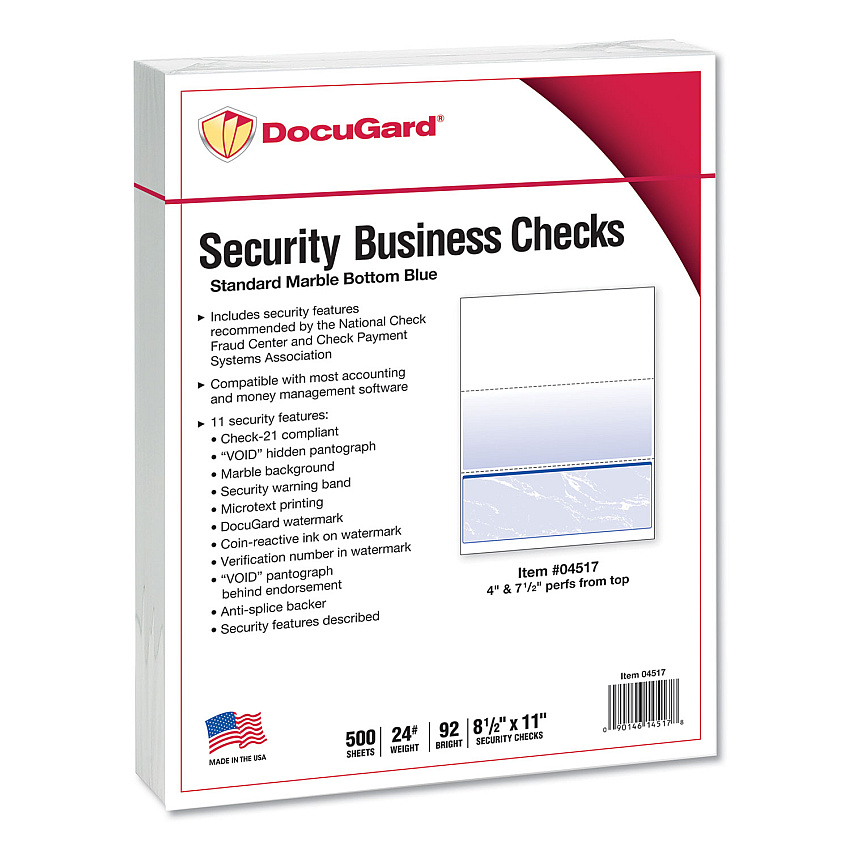 DocuGard 04517 Security Business Checks