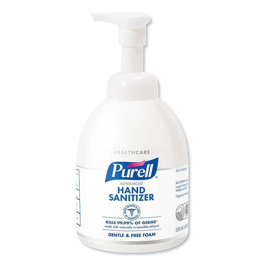 PURELL Green Certified Advanced Instant Foam Hand Sanitizer, 535 ml Bottle, Unscented (579104EA)