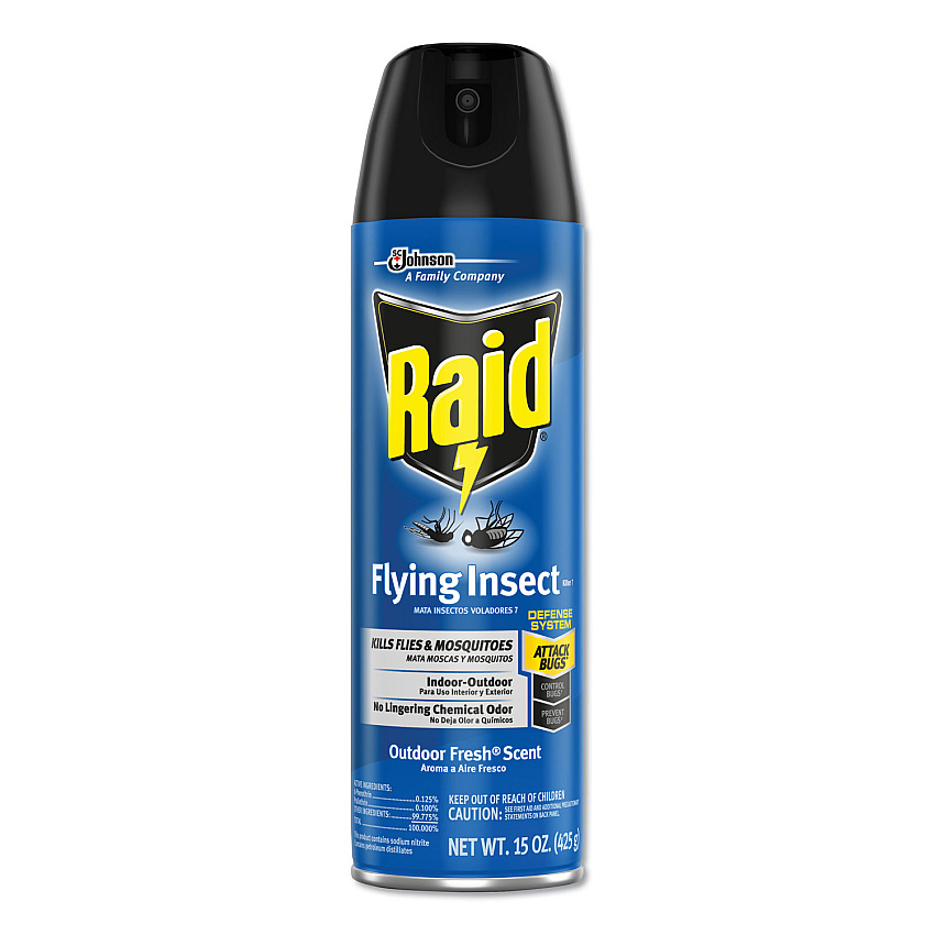 Raid Flying Insect Killer, 15 oz Aerosol, 12/Carton (300816)