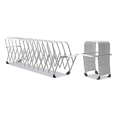 LEE Flexifile Expandable Collator to Organizer, 12 Sections, Letter to Legal Size Files, 6" x 6.75" x 10.5", Silver (14112)