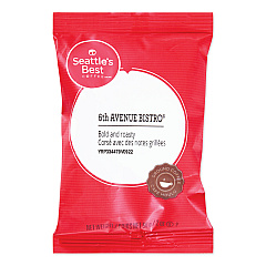 Seattle's Best Premeasured Coffee Packs, 6th Avenue Bistro, 2 oz Packet, 18/Box (11008560)