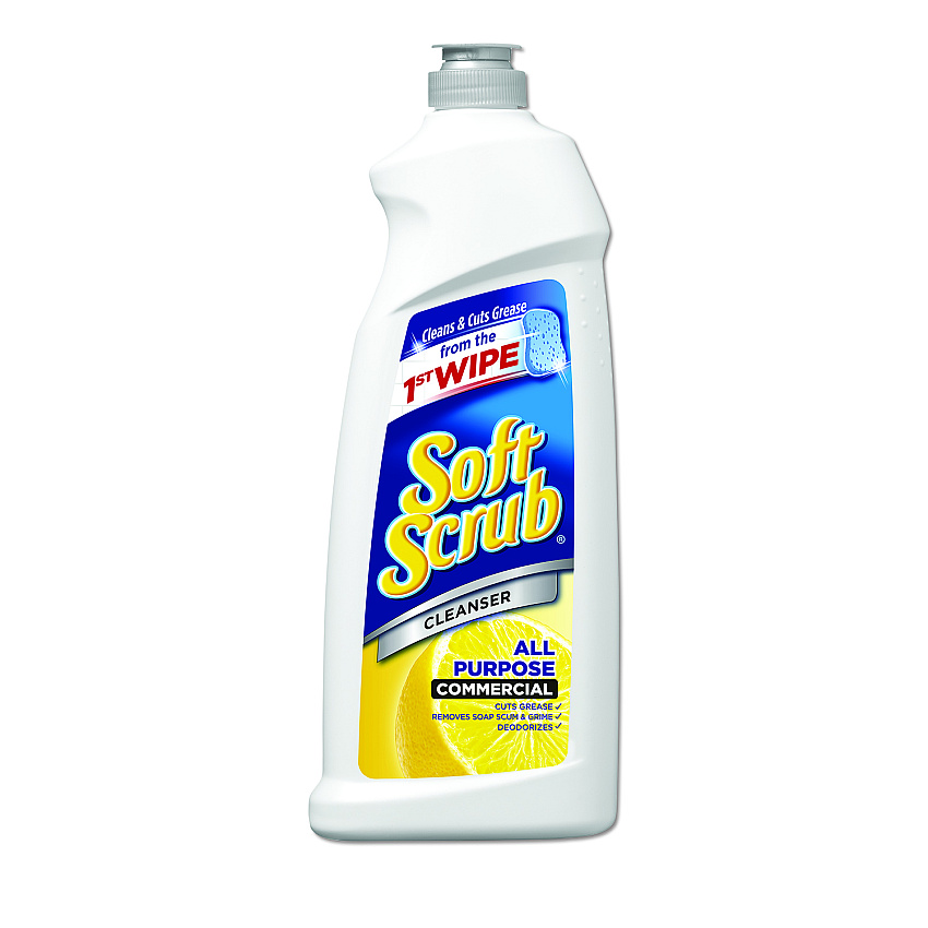 Soft Scrub All Purpose Cleanser, Lemon Scent, 36 oz Bottle (15020EA)