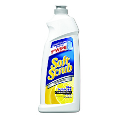 Soft Scrub All Purpose Cleanser, Lemon Scent 36 oz Bottle, 6/Carton (15020CT)