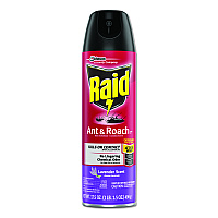 Raid Ant and Roach Killer, 17.5 oz Aerosol, Lavendar, 12/Carton (334632)