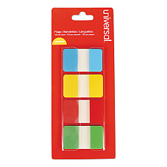 Universal Self Stick Index Tab, 1", Assorted Colors, 100/Pack (UNV99020)