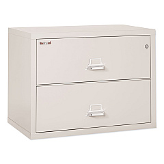 FireKing Insulated Lateral File, 2 Legal/Letter-Size File Drawers, Parchment, 37.5" x 22.13" x 27.75" (23822CPA)