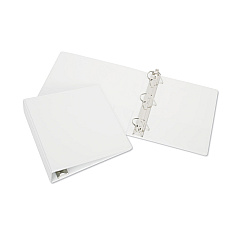 AbilityOne 7510013683486 SKILCRAFT Slant D-Ring View Binder, 3 Rings, 3" Capacity, 11 x 8.5, White