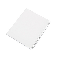 AbilityOne 7530014072250 SKILCRAFT Table of Contents Index, Allstate Style, 25-Tab, 1 to 25, 11 x 8.5, White, 1 Set