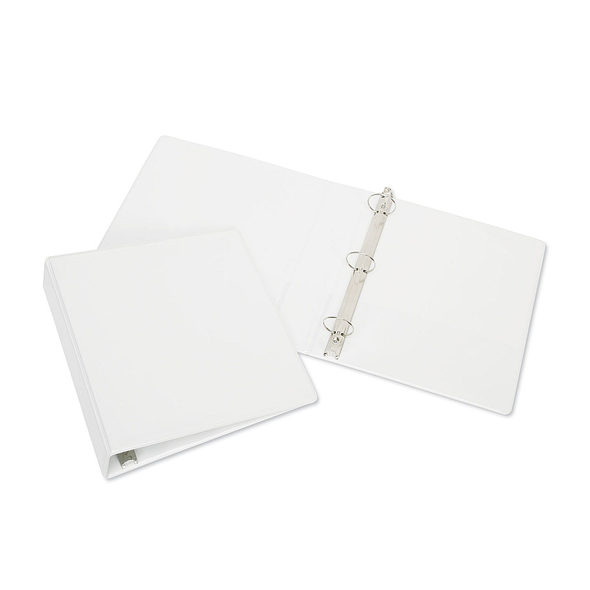 AbilityOne 7510012034708 SKILCRAFT Round Ring View Binder, 3 Rings, 1" Capacity, 11 x 8.5, White