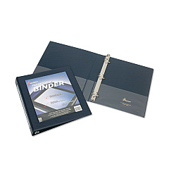 AbilityOne 7510014621388 SKILCRAFT Framed Slant-D Ring View Binder, 3 Rings, 1" Capacity, 11 x 8.5, Navy Blue