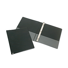 AbilityOne 7510009845787 SKILCRAFT Flexible 3-Ring Binder, 0.5" Capacity, 11 x 8.5, Black