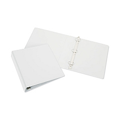AbilityOne 7510015194376 SKILCRAFT Round Ring View Binder, 3 Rings, 1.5" Capacity, 11 x 8.5, Gray