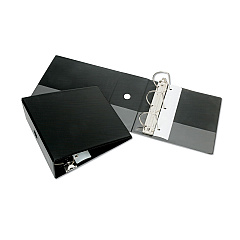 AbilityOne 7510013925283 SKILCRAFT Slant-D Ring Binder, 3 Rings, 5" Capacity, 11 x 8.5, Black