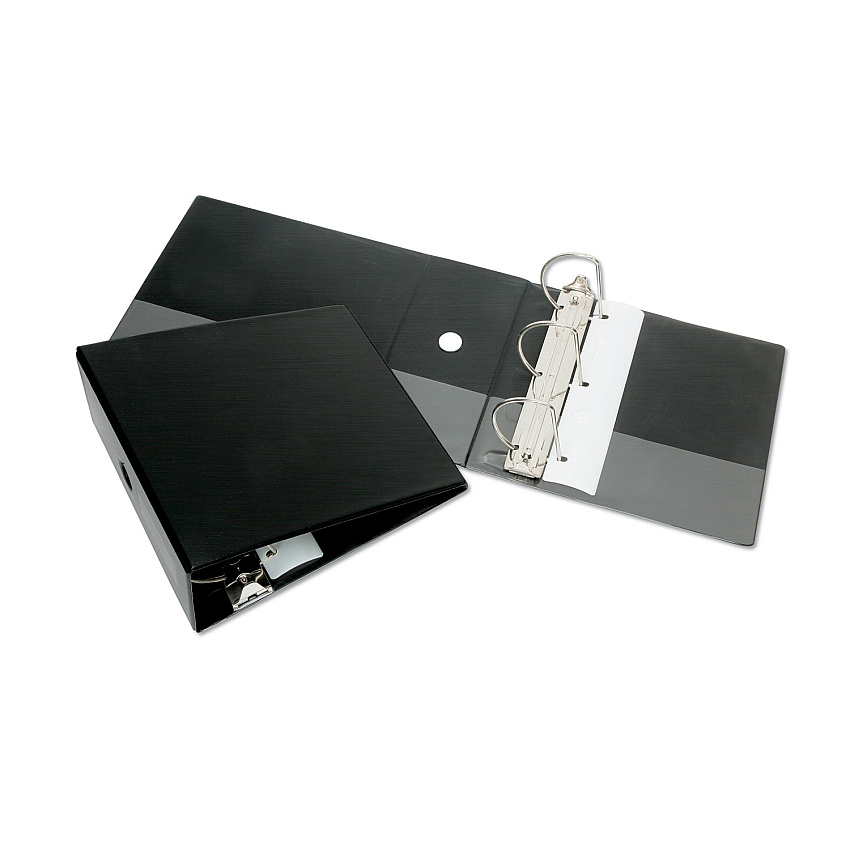 AbilityOne 7510013925283 SKILCRAFT Slant-D Ring Binder, 3 Rings, 5" Capacity, 11 x 8.5, Black