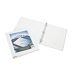 AbilityOne 7510014621386 SKILCRAFT Framed Slant-D Ring View Binder, 3 Rings, 1" Capacity, 11 x 8.5, White