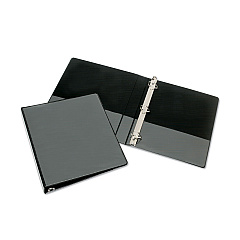 AbilityOne 7510014208078 SKILCRAFT Slant D-Ring View Binder, 3 Rings, 1" Capacity, 11 x 8.5, Black