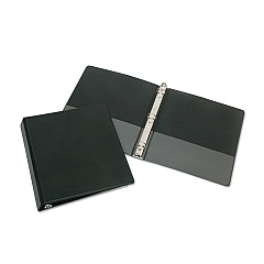 AbilityOne 7510012784129 SKILCRAFT Round Ring Binder, 3 Rings, 3" Capacity, 11 x 8.5, Black