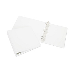 AbilityOne 7510013848673 SKILCRAFT Slant D-Ring View Binder, 3 Rings, 2.5" Capacity, 11 x 8.5, White