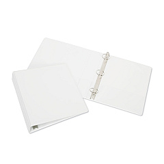 AbilityOne 7510015104866 SKILCRAFT Round Ring View Binder, 3 Rings, 3" Capacity, 11 x 8.5, White