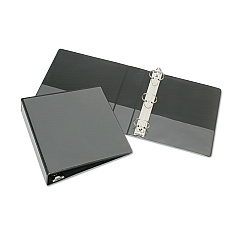AbilityOne 7510014126338 SKILCRAFT Slant D-Ring View Binder, 3 Rings, 3" Capacity, 11 x 8.5, Black