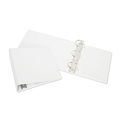 AbilityOne 7510014950696 SKILCRAFT Slant D-Ring View Binder, 3 Rings, 4" Capacity, 11 x 8.5, White