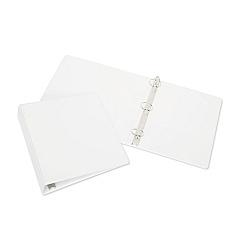 AbilityOne 7510015104859 SKILCRAFT Round Ring View Binder, 3 Rings, 0.5" Capacity, 11 x 8.5, White