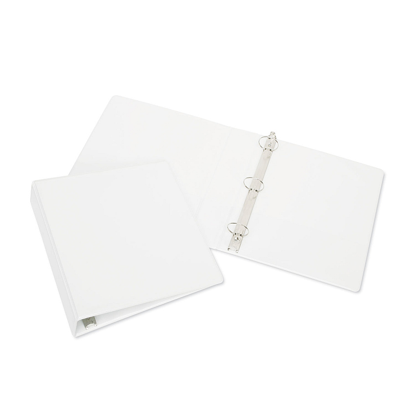 AbilityOne 7510015104859 SKILCRAFT Round Ring View Binder, 3 Rings, 0.5" Capacity, 11 x 8.5, White