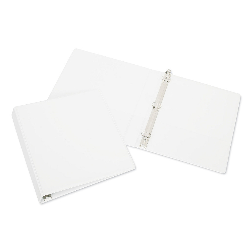 AbilityOne 7510015107492 SKILCRAFT Round Ring Binder, 3 Rings, 1" Capacity, 11 x 8.5, White