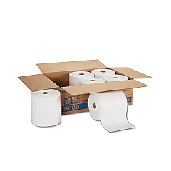 Georgia Pacific Professional Pacific Blue Basic  Nonperf Paper Towels, 7.78 x 1,000 ft, White, 6 Rolls/Carton (26100)